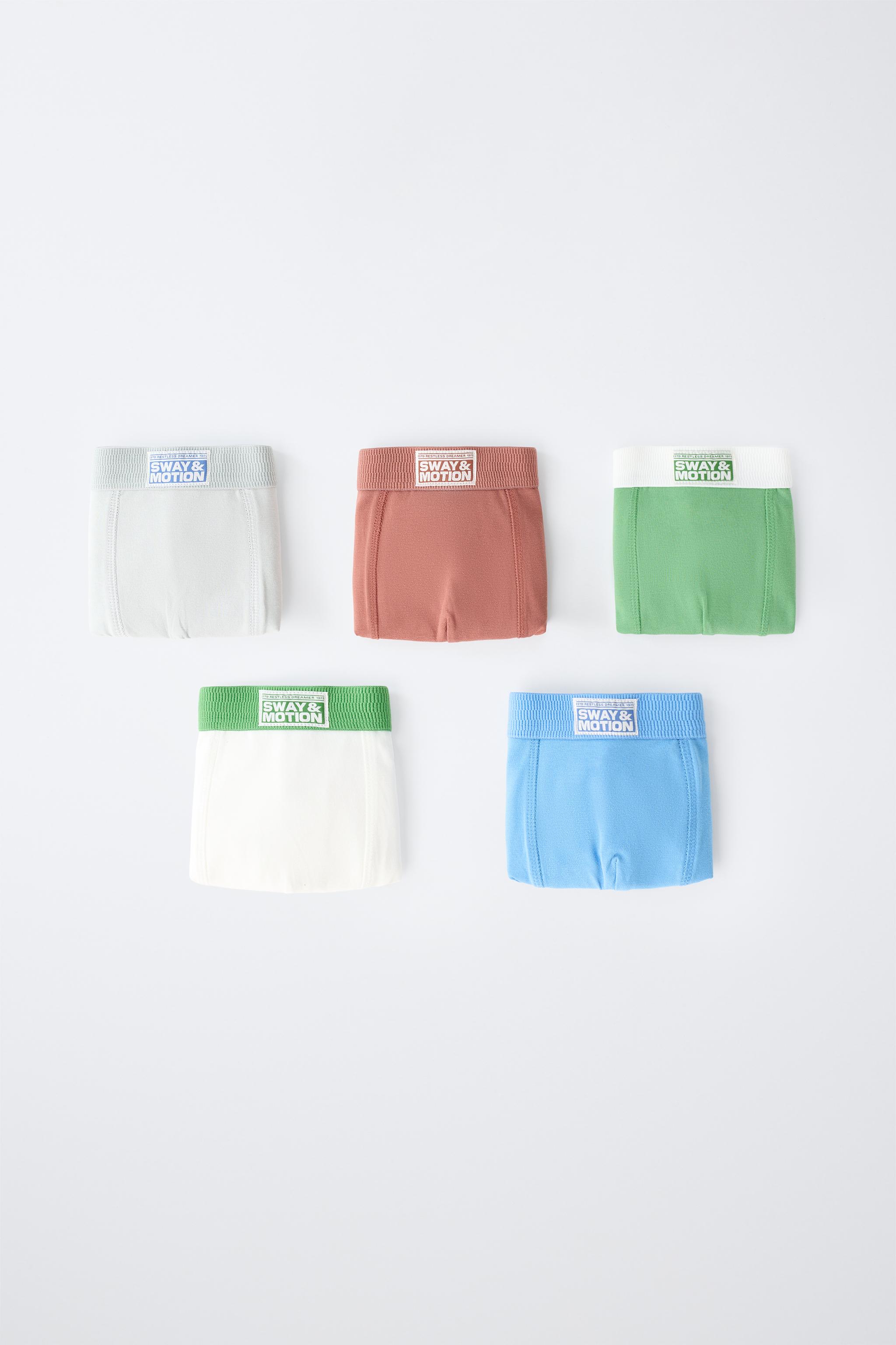 6-14 YEARS / FIVE-PACK OF TAGGED BOXERS